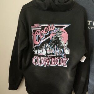 Coors Cowboy Black Hoodie